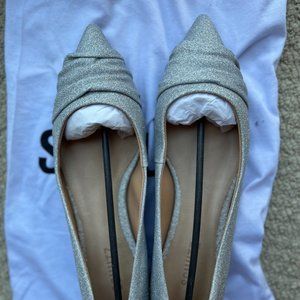 Schutz Glitter Flats, Never Worn